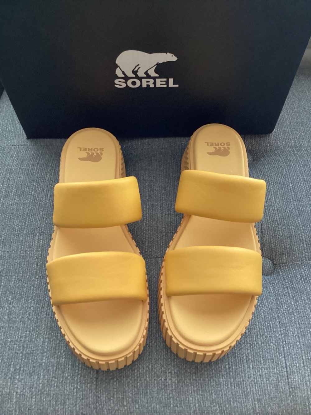 SOREL Ona Streetworks Platform Slide Sandal, size 9 - Picture 2 of 12